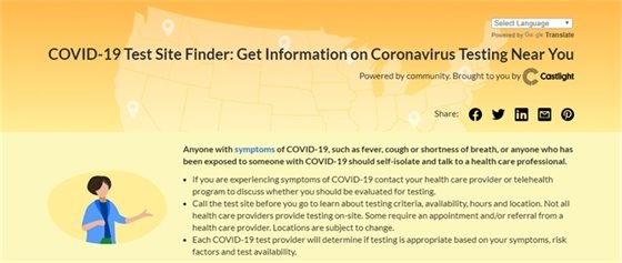 COVID-19 Test Site Finder: Get Information on Coronavirus Testing Near You