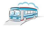 Public bus clipart