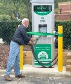 EV Charger ribbon-cutting in Carrboro