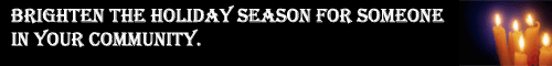 Brighten the holiday season for someone in your community banner