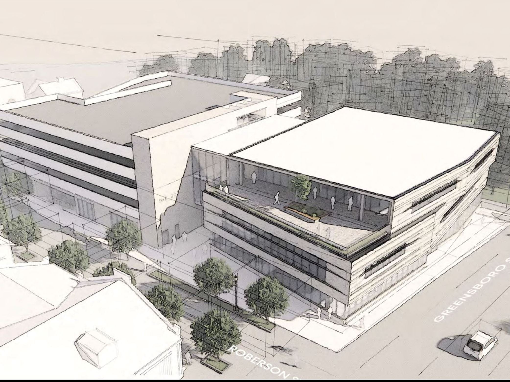 Graphic rendering of the 203 Project