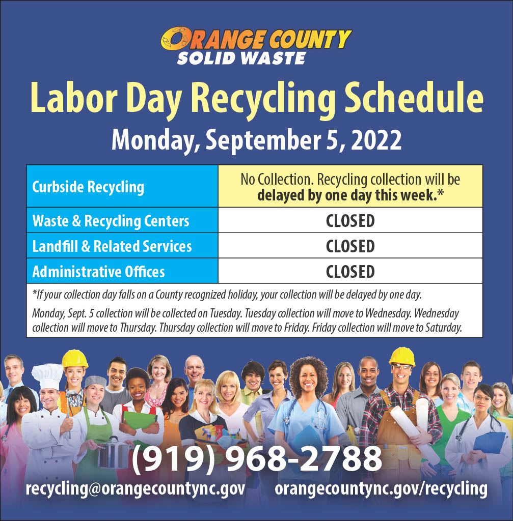 Labor Day Holiday Schedule