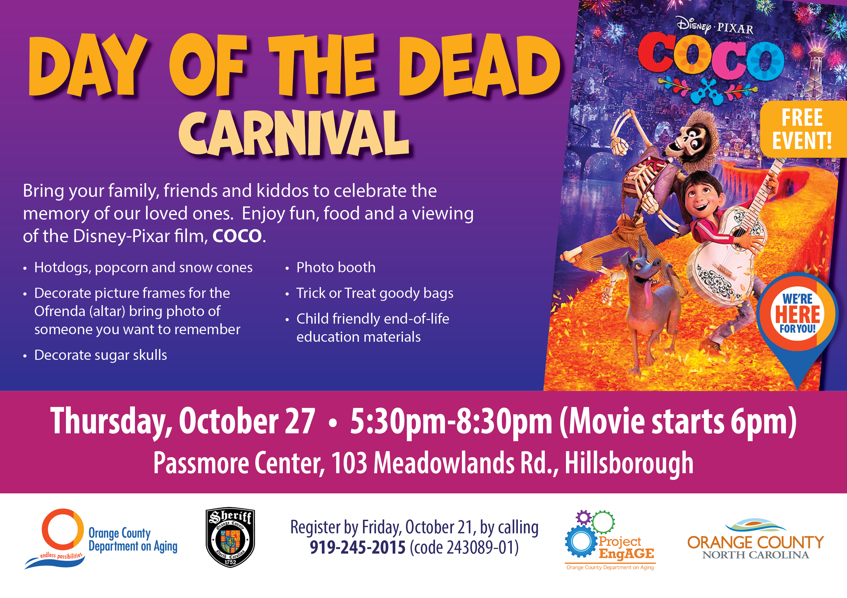 Day of the Dead Carnival graphic