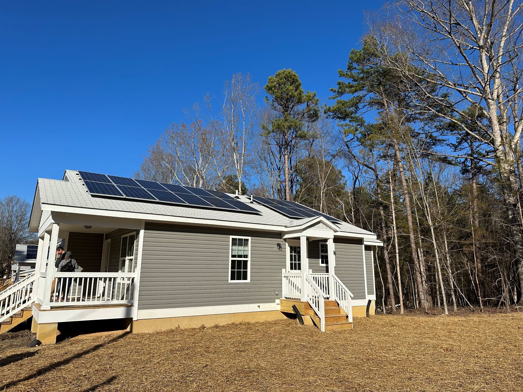 Habitat for Humanity home with solar panels