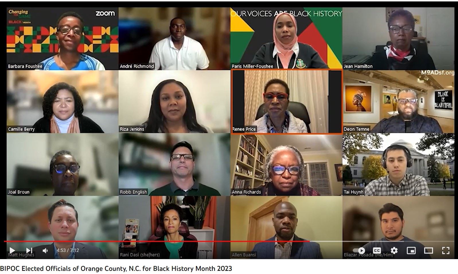 BIPOC officials Black History Month reading photo