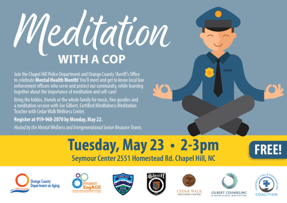 MEDITATION WITH POLICE graphic