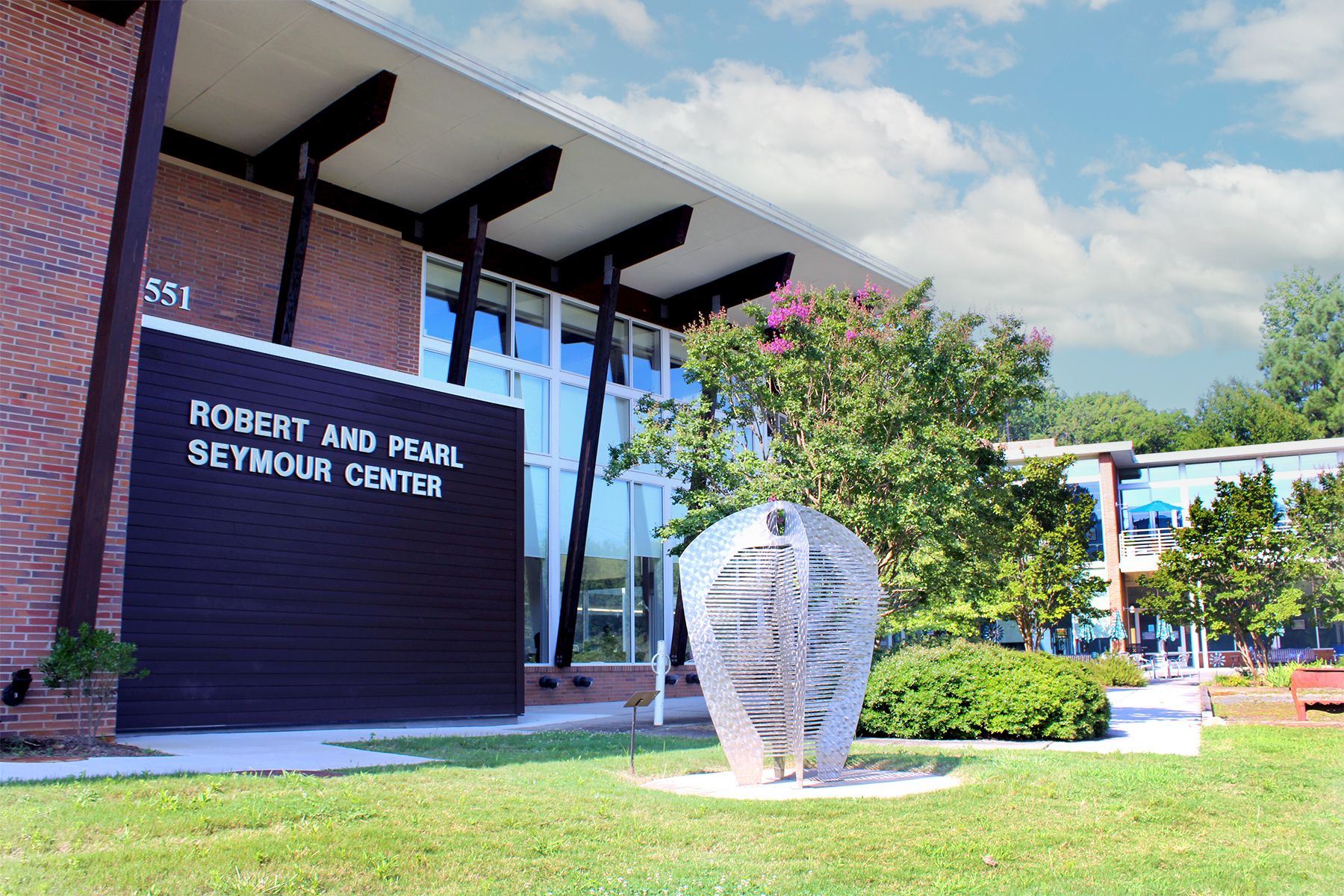 Front of Seymour Senior Center in Chapel Hill