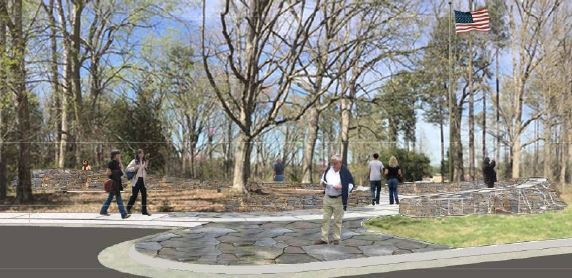 Veterans Memorial rendering