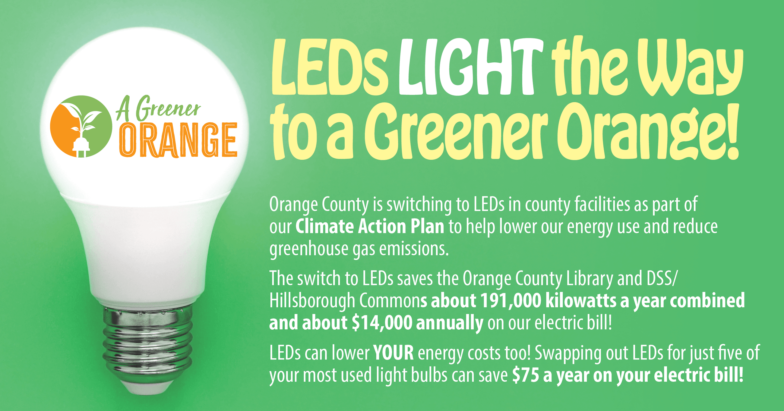 LED lighting in DSS and library