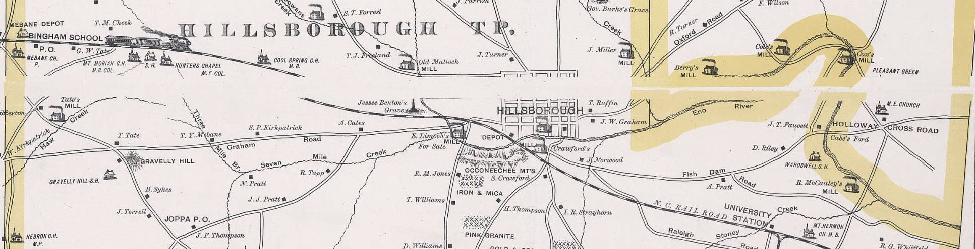 selection of George Tate historic map