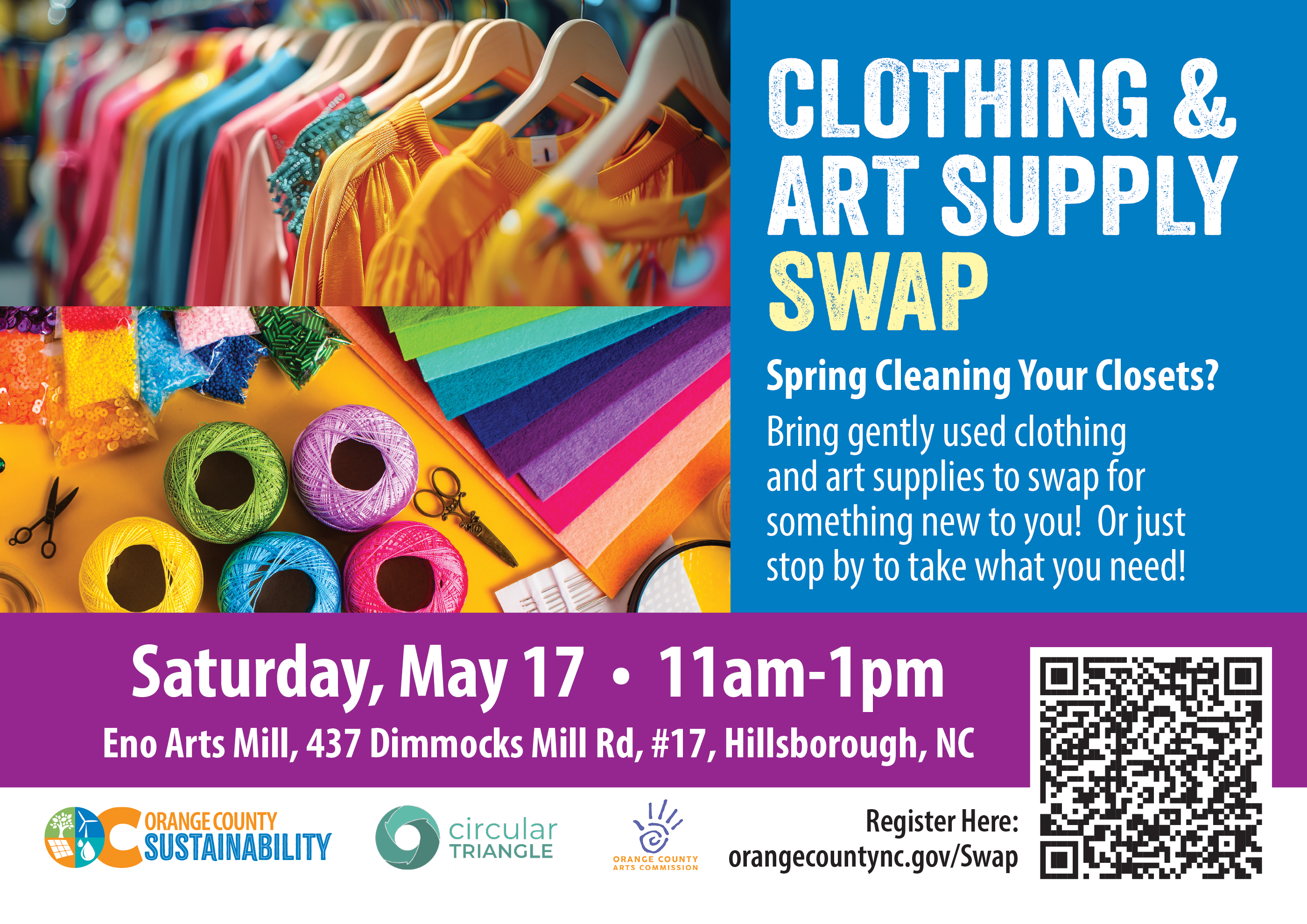 COMMUNITY CLOTHING & ART SUPPLY SWAP