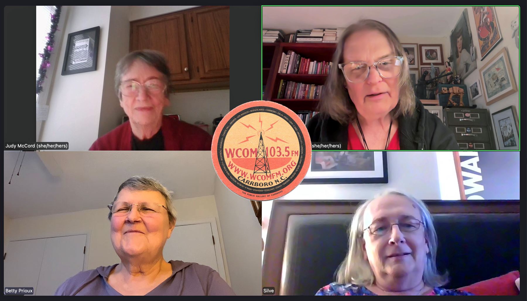 Out On The Edge host and guest(s) on a Zoom call