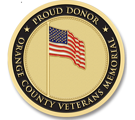 Orange County Veterans Memorial  Challenge Coin photo