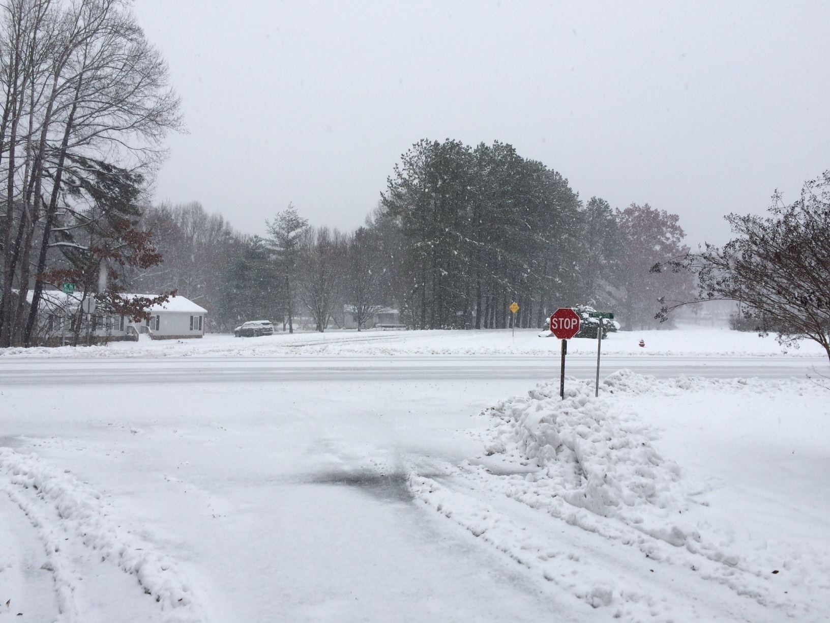 Highway 86 snow photograph