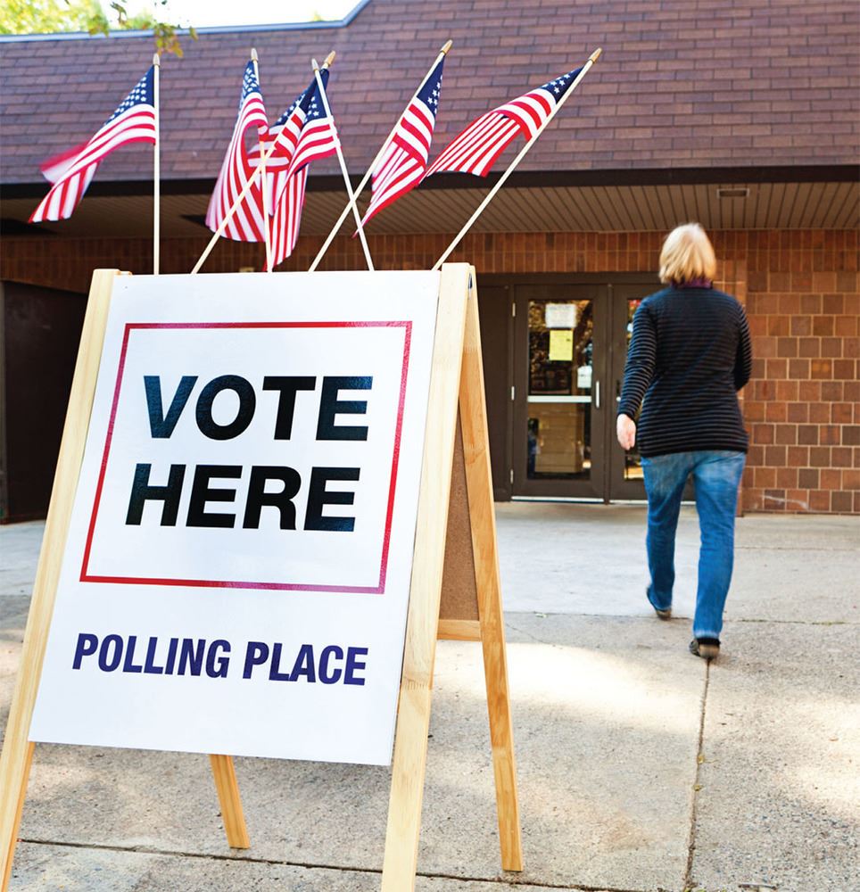 Picture of a sign that says polling pace