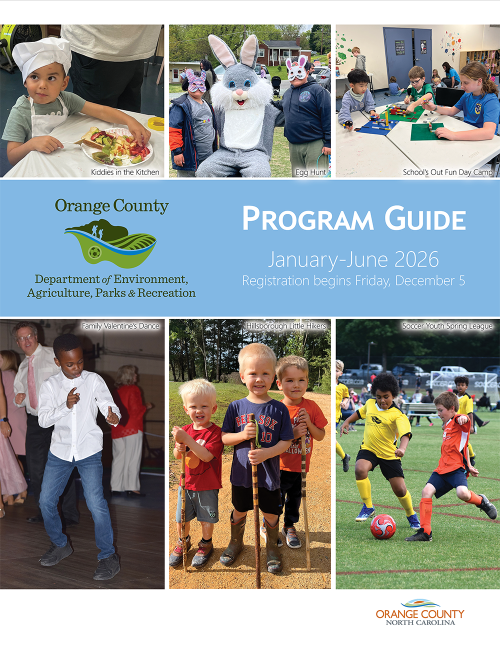 Orange County Recreation Program Guide January-June 2026 Jan-Jun Cover