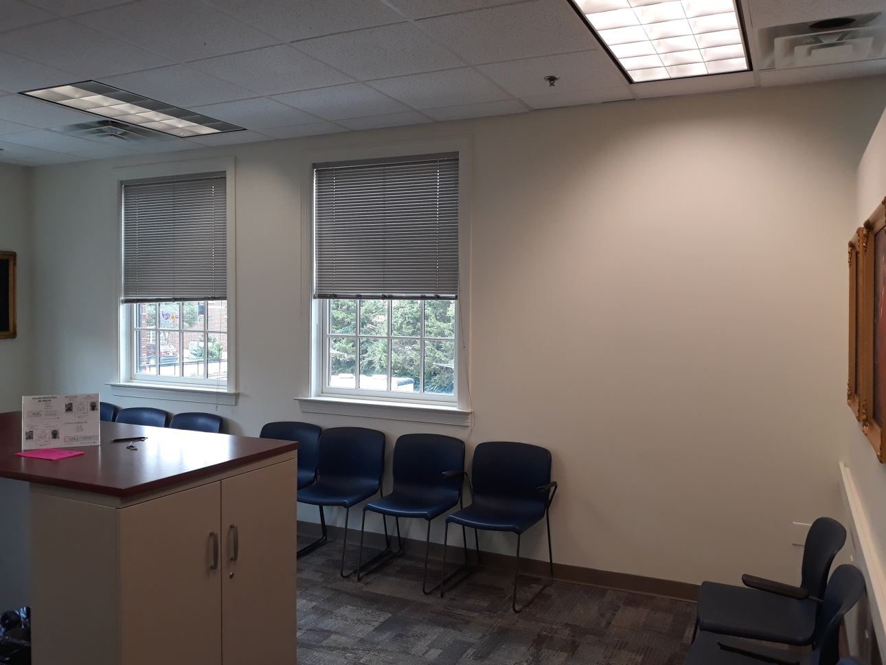 Photo of wall where mural will be painted